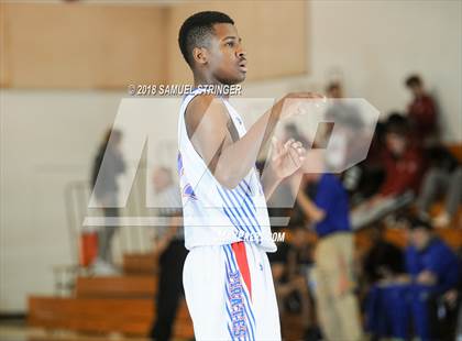 Thumbnail 1 in San Leandro vs. St. Joseph Notre Dame (Modesto Christian Holiday Hoops Classic) photogallery.