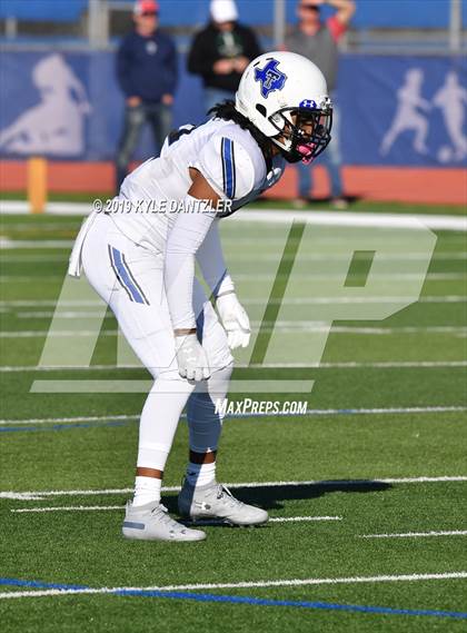 Thumbnail 3 in Grapevine Faith Christian vs. Trinity Christian (TAPPS Division 2 Semifinal) photogallery.