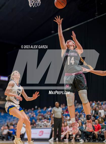 Thumbnail 2 in Lipan vs Martins Mill (UIL 2A Basketball State Semifinal) photogallery.