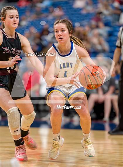 Thumbnail 2 in Lipan vs Martins Mill (UIL 2A Basketball State Semifinal) photogallery.
