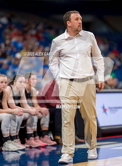 Thumbnail 1 in Lipan vs Martins Mill (UIL 2A Basketball State Semifinal) photogallery.