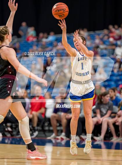 Thumbnail 1 in Lipan vs Martins Mill (UIL 2A Basketball State Semifinal) photogallery.