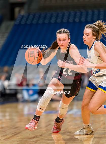 Thumbnail 1 in Lipan vs Martins Mill (UIL 2A Basketball State Semifinal) photogallery.