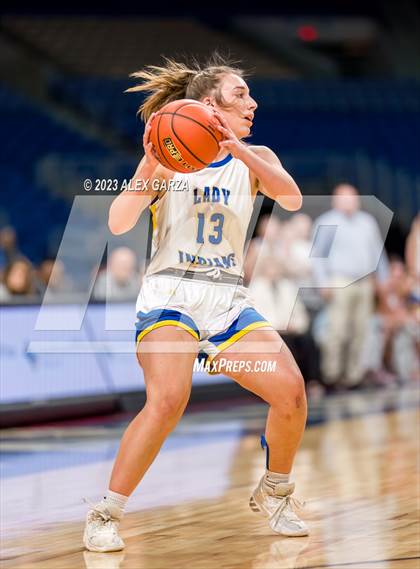 Thumbnail 1 in Lipan vs Martins Mill (UIL 2A Basketball State Semifinal) photogallery.