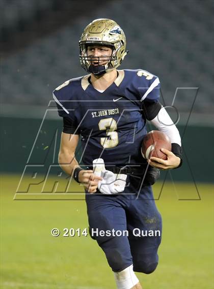 Thumbnail 1 in St. John Bosco vs. Centennial (CIF-SS PAC 5 Final) photogallery.