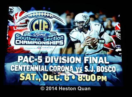 Thumbnail 2 in St. John Bosco vs. Centennial (CIF-SS PAC 5 Final) photogallery.