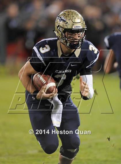 Thumbnail 3 in St. John Bosco vs. Centennial (CIF-SS PAC 5 Final) photogallery.