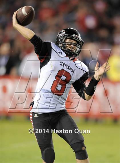 Thumbnail 2 in St. John Bosco vs. Centennial (CIF-SS PAC 5 Final) photogallery.