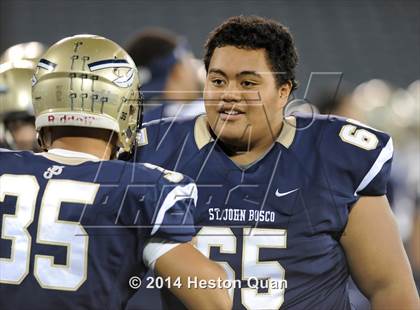 Thumbnail 3 in St. John Bosco vs. Centennial (CIF-SS PAC 5 Final) photogallery.