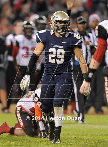 Thumbnail 1 in St. John Bosco vs. Centennial (CIF-SS PAC 5 Final) photogallery.