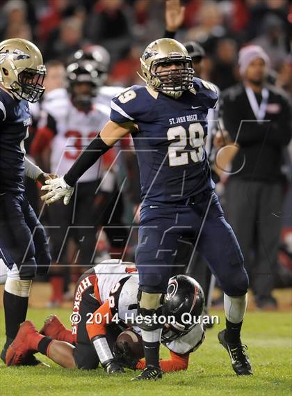 Thumbnail 2 in St. John Bosco vs. Centennial (CIF-SS PAC 5 Final) photogallery.