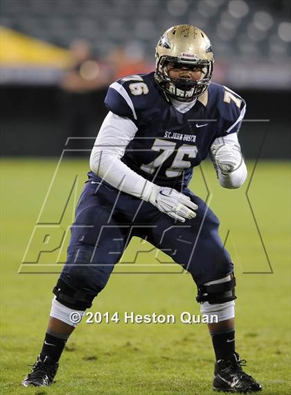 Thumbnail 3 in St. John Bosco vs. Centennial (CIF-SS PAC 5 Final) photogallery.