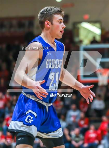 Thumbnail 3 in Greensburg vs Connersville (IHSAA Sectional Playoff) photogallery.