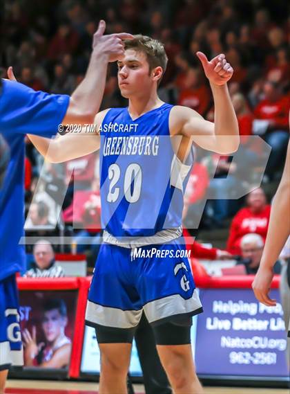 Thumbnail 3 in Greensburg vs Connersville (IHSAA Sectional Playoff) photogallery.