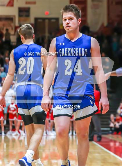 Thumbnail 3 in Greensburg vs Connersville (IHSAA Sectional Playoff) photogallery.