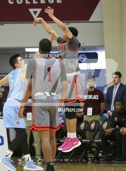 Thumbnail 3 in Hargrave Military Academy vs. Northfield Mount Hermon (Spalding Hoophall Classic) photogallery.