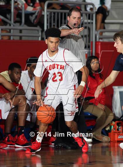 Thumbnail 3 in Prestonwood Christian vs. South Grand Prairie (Thanksgiving Hoopfest) photogallery.