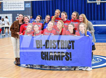 Thumbnail 1 in Incarnate Word Academy vs Brazos Christian (TAPPS Volleyball 4A Bi-District) photogallery.