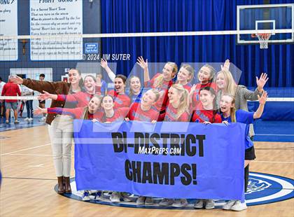 Thumbnail 2 in Incarnate Word Academy vs Brazos Christian (TAPPS Volleyball 4A Bi-District) photogallery.