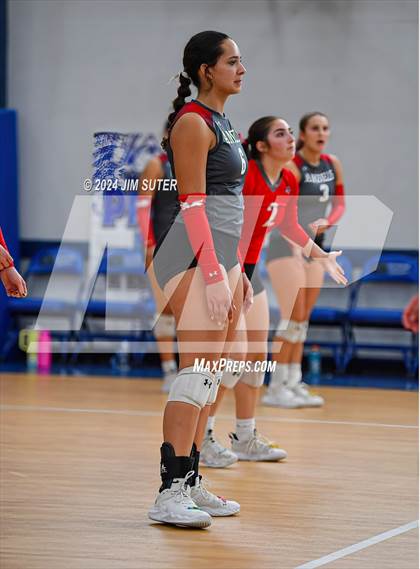 Thumbnail 1 in Incarnate Word Academy vs Brazos Christian (TAPPS Volleyball 4A Bi-District) photogallery.