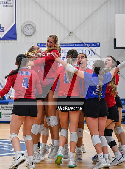 Thumbnail 1 in Incarnate Word Academy vs Brazos Christian (TAPPS Volleyball 4A Bi-District) photogallery.