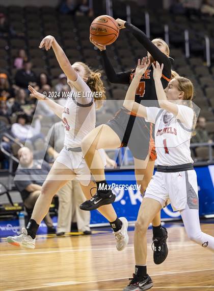 Thumbnail 2 in Ryle vs Dixie (2024 9th Region Girls Basketball Tournament) photogallery.