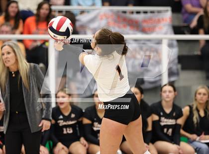 Thumbnail 1 in Nocona vs Whitewright (UIL 2A D1 Volleyball Semifinal) photogallery.