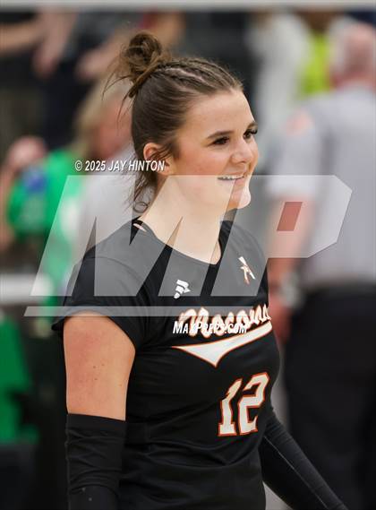 Thumbnail 2 in Nocona vs Whitewright (UIL 2A D1 Volleyball Semifinal) photogallery.