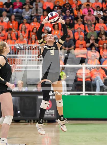 Thumbnail 1 in Nocona vs Whitewright (UIL 2A D1 Volleyball Semifinal) photogallery.