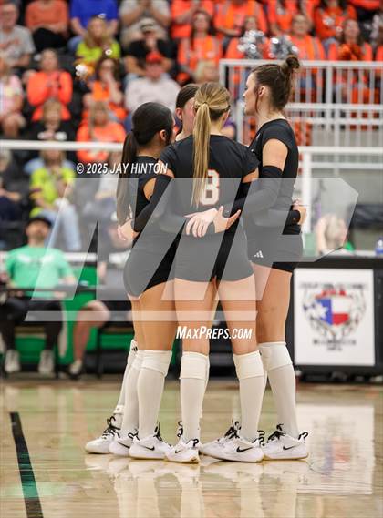 Thumbnail 2 in Nocona vs Whitewright (UIL 2A D1 Volleyball Semifinal) photogallery.