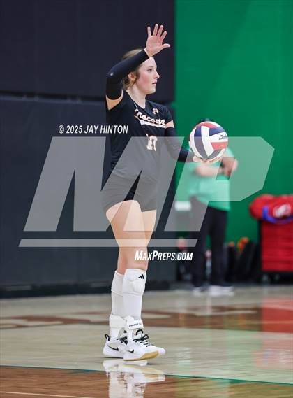 Thumbnail 1 in Nocona vs Whitewright (UIL 2A D1 Volleyball Semifinal) photogallery.