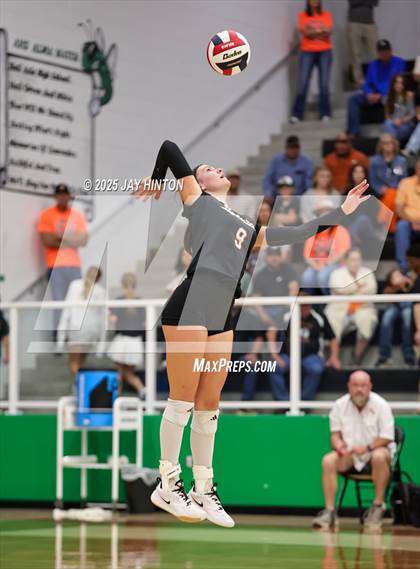 Thumbnail 2 in Nocona vs Whitewright (UIL 2A D1 Volleyball Semifinal) photogallery.