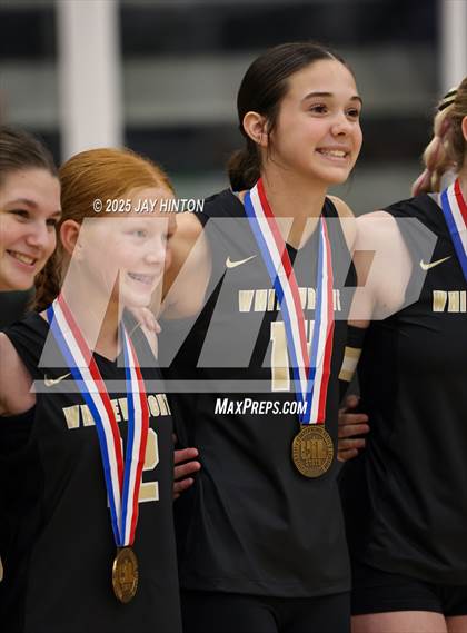 Thumbnail 1 in Nocona vs Whitewright (UIL 2A D1 Volleyball Semifinal) photogallery.