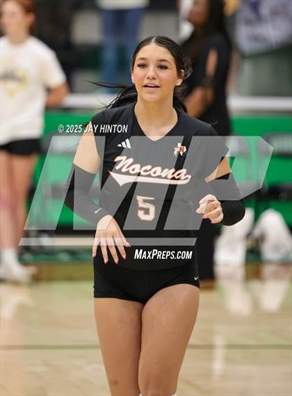 Thumbnail 2 in Nocona vs Whitewright (UIL 2A D1 Volleyball Semifinal) photogallery.