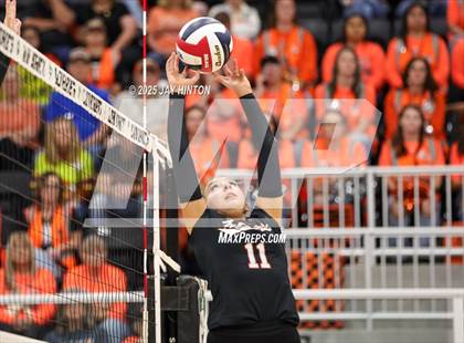 Thumbnail 2 in Nocona vs Whitewright (UIL 2A D1 Volleyball Semifinal) photogallery.