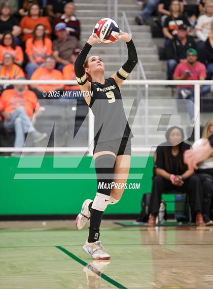 Thumbnail 2 in Nocona vs Whitewright (UIL 2A D1 Volleyball Semifinal) photogallery.