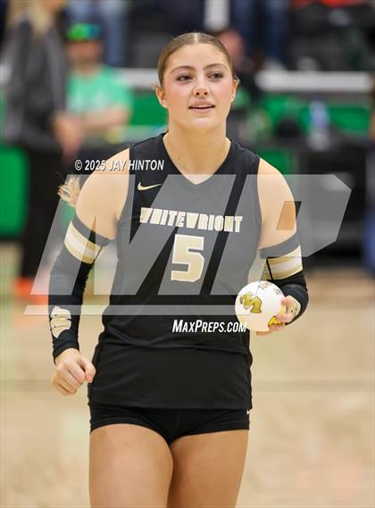 Thumbnail 2 in Nocona vs Whitewright (UIL 2A D1 Volleyball Semifinal) photogallery.