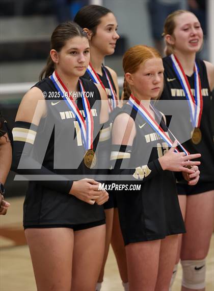Thumbnail 3 in Nocona vs Whitewright (UIL 2A D1 Volleyball Semifinal) photogallery.