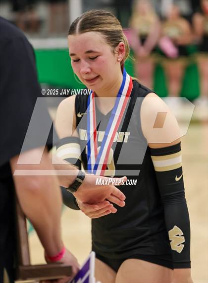 Thumbnail 3 in Nocona vs Whitewright (UIL 2A D1 Volleyball Semifinal) photogallery.