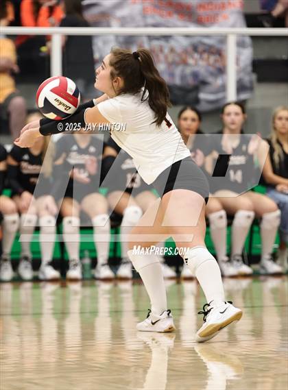 Thumbnail 2 in Nocona vs Whitewright (UIL 2A D1 Volleyball Semifinal) photogallery.