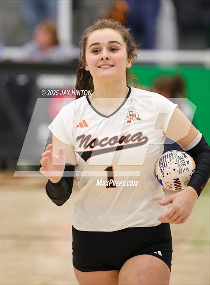 Thumbnail 2 in Nocona vs Whitewright (UIL 2A D1 Volleyball Semifinal) photogallery.