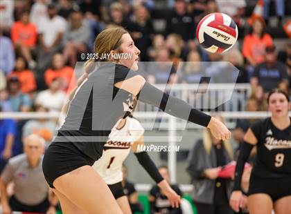 Thumbnail 1 in Nocona vs Whitewright (UIL 2A D1 Volleyball Semifinal) photogallery.