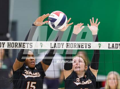 Thumbnail 2 in Nocona vs Whitewright (UIL 2A D1 Volleyball Semifinal) photogallery.