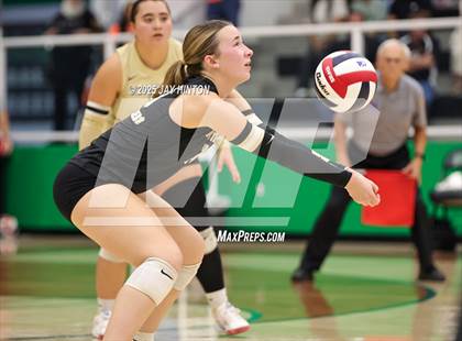 Thumbnail 2 in Nocona vs Whitewright (UIL 2A D1 Volleyball Semifinal) photogallery.