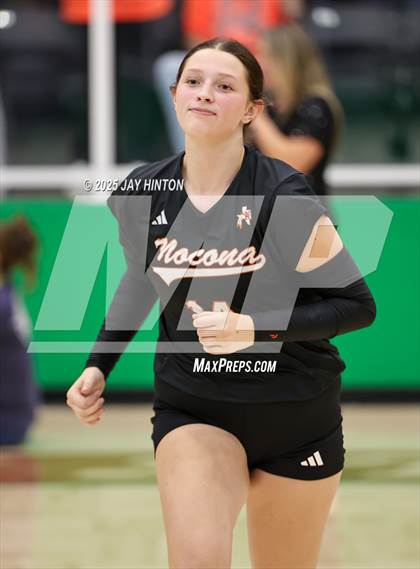 Thumbnail 2 in Nocona vs Whitewright (UIL 2A D1 Volleyball Semifinal) photogallery.