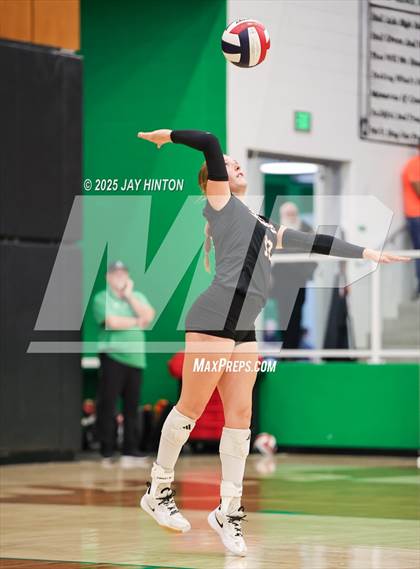 Thumbnail 2 in Nocona vs Whitewright (UIL 2A D1 Volleyball Semifinal) photogallery.