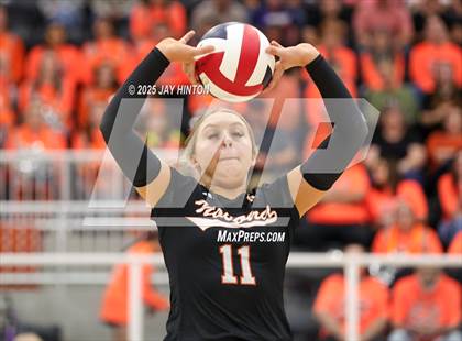 Thumbnail 2 in Nocona vs Whitewright (UIL 2A D1 Volleyball Semifinal) photogallery.