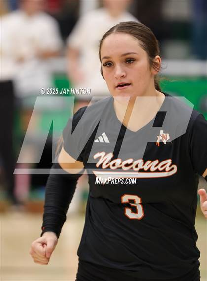 Thumbnail 3 in Nocona vs Whitewright (UIL 2A D1 Volleyball Semifinal) photogallery.