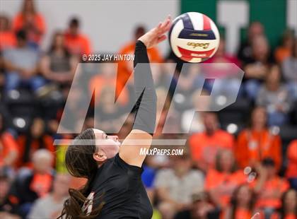 Thumbnail 2 in Nocona vs Whitewright (UIL 2A D1 Volleyball Semifinal) photogallery.