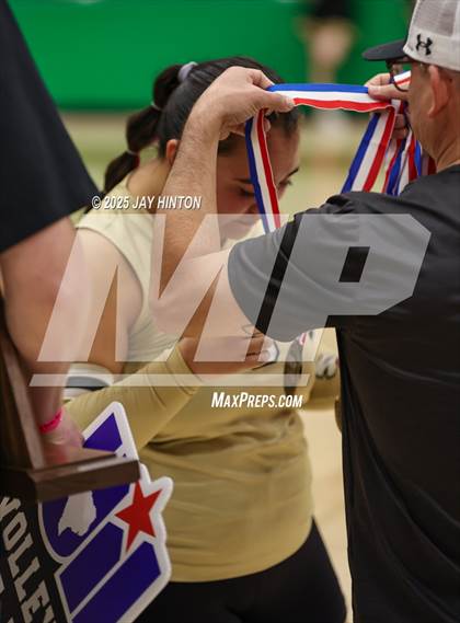 Thumbnail 2 in Nocona vs Whitewright (UIL 2A D1 Volleyball Semifinal) photogallery.